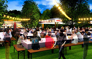 森のビアガーデン