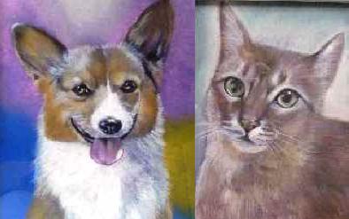 ペット肖像画☆パステル画